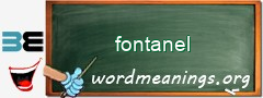 WordMeaning blackboard for fontanel